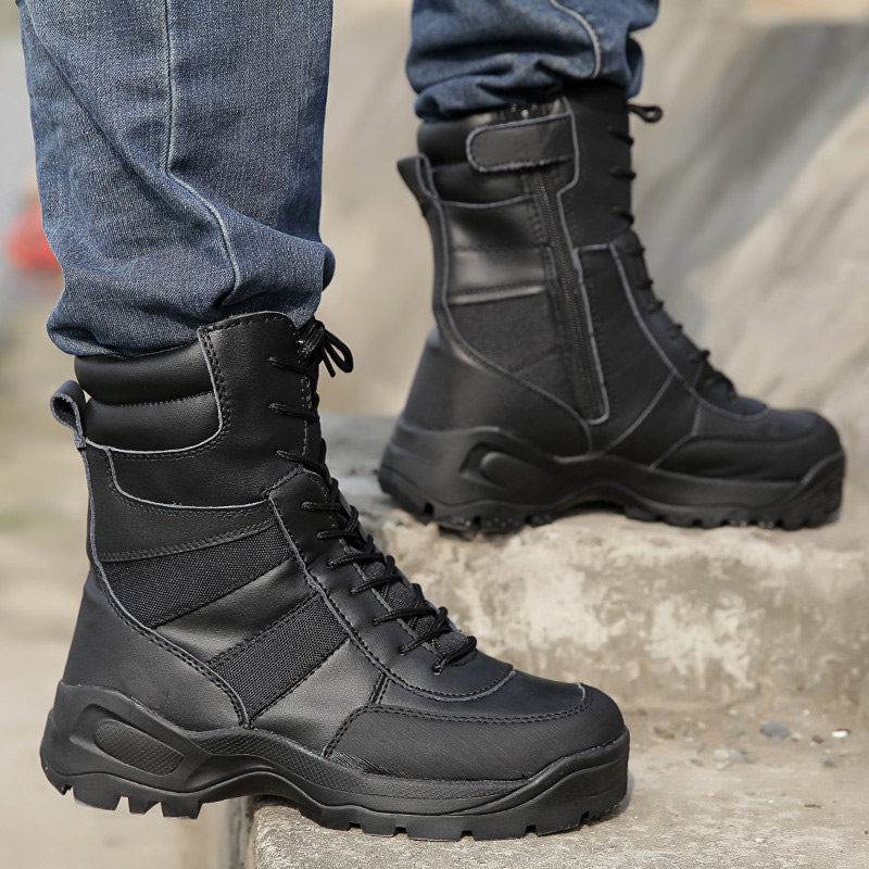 Bottes militaires pour homme - porter - Ref 1398378 Image 3
