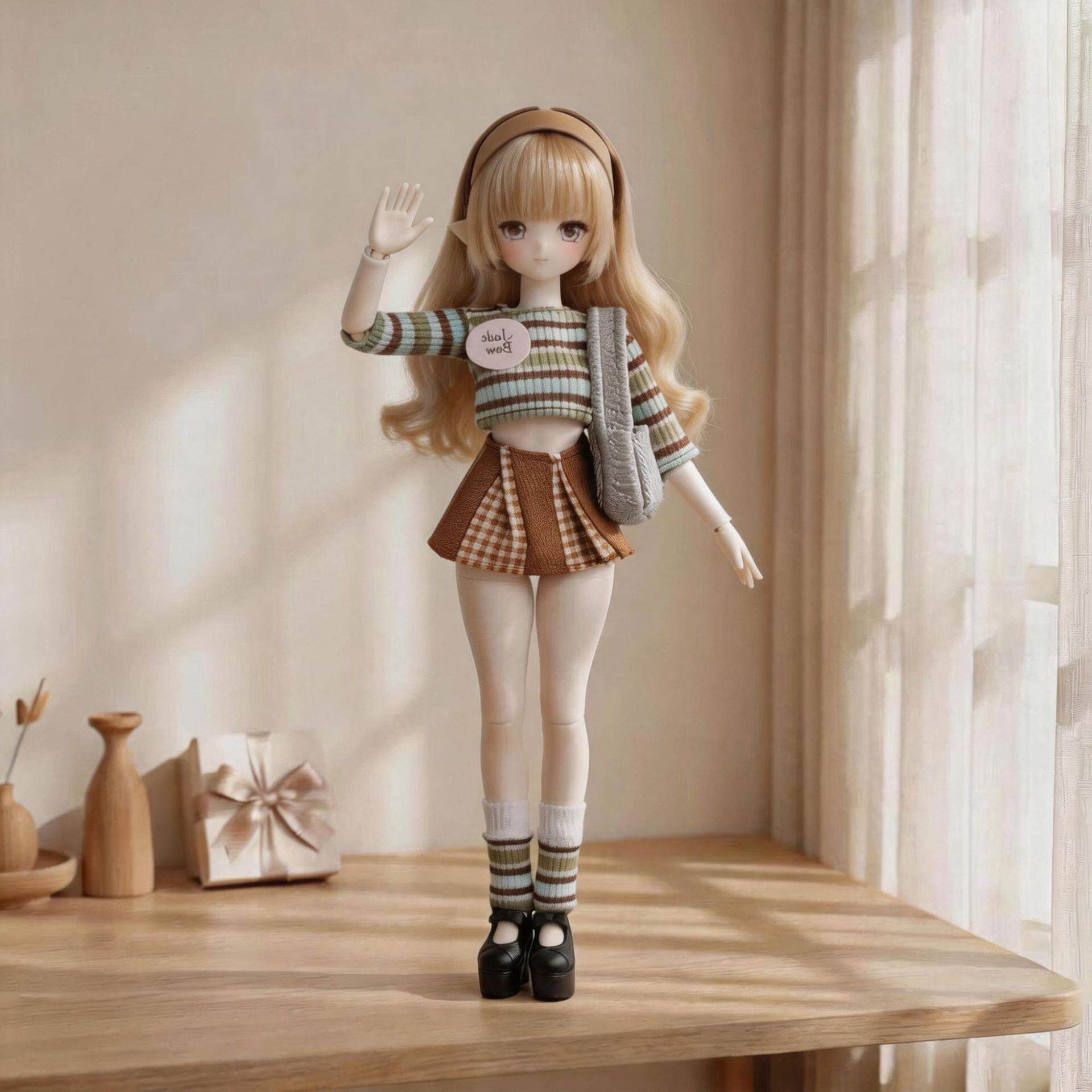 blythe小布 ob22/24娃衣azone小六分bjd齐刘海电器街体无属衣服