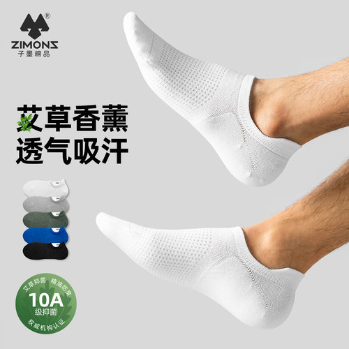 【10A抗菌防臭】子墨艾草短袜男