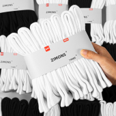 子墨袜子男士 纯棉纱线冬长筒7A抗菌白色长袜运动防臭毛巾底黑厚款