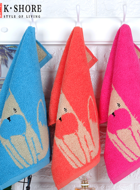 金号纯棉毛巾洗脸卡通儿童家用面巾无捻全棉柔软吸水T1064 E1084