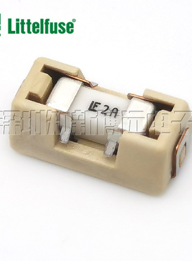 0154002.DR 力特1808带座陶瓷快熔断保险丝 LF 2A 125V贴片一次性