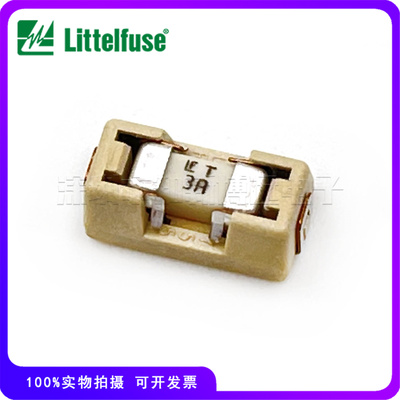 0154003.DRT 力特1808慢熔断贴片 LF T3A 125V 一次性保险丝带座