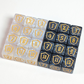 6面骰子盾牌数字1 12号计数骰子桌游宝可梦MTG万智牌DICE游戏骰子