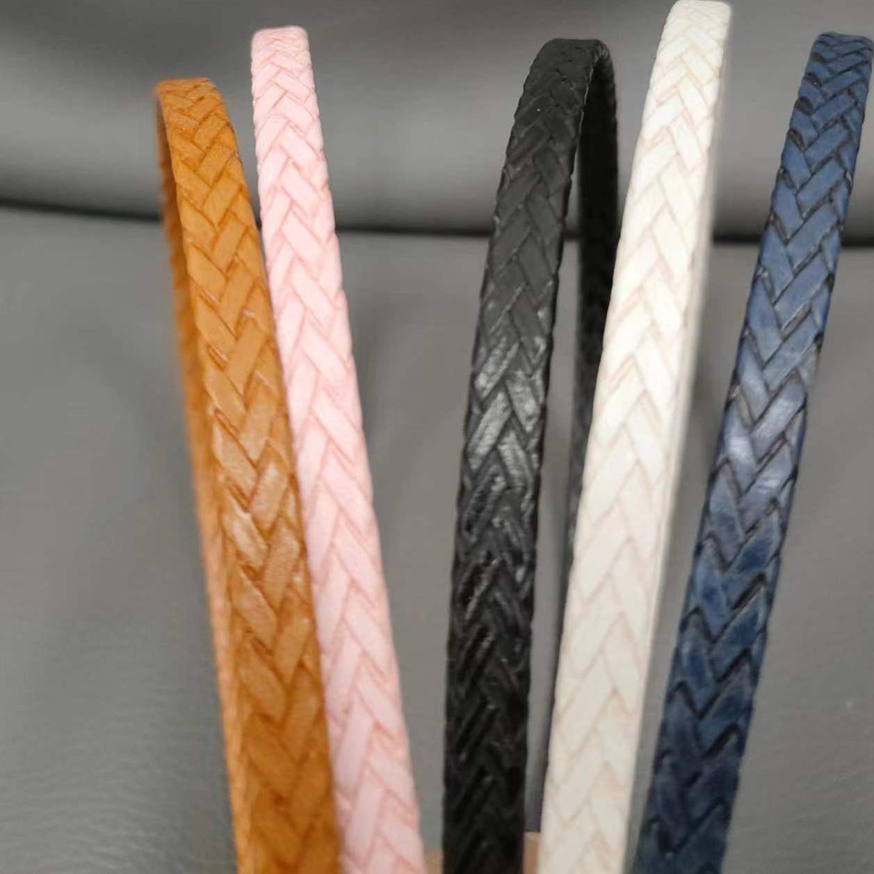 PU皮编织气质款风发箍简约款