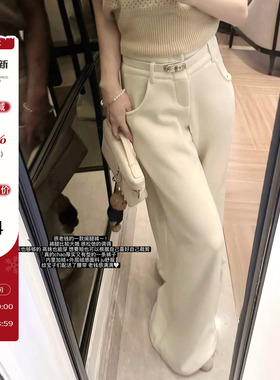 CCZEE 【暖冬之行】加绒腰带阔腿裤女冬季宽松慵懒风显瘦拖地长裤