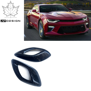 装 饰贴内饰改装 饰件 大黄蜂真碳纤维内门拉手框装 适用于科迈罗16款