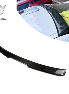 适用于宝马5系F10/F18升级V款碳纤顶翼后扰流板