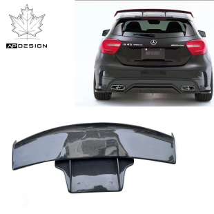 适用于奔驰A级W176升级Varis款 碳纤尾翼顶翼