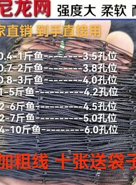 防蛇尼龙网单层黑色渔网加粗高强丝柔软网尼泥鳅黑鱼龙线捕黄鳝