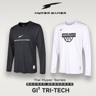 T恤 nbagi面料透气速干排汗运动长袖 极客鞋 谈HG投篮服职业球员版