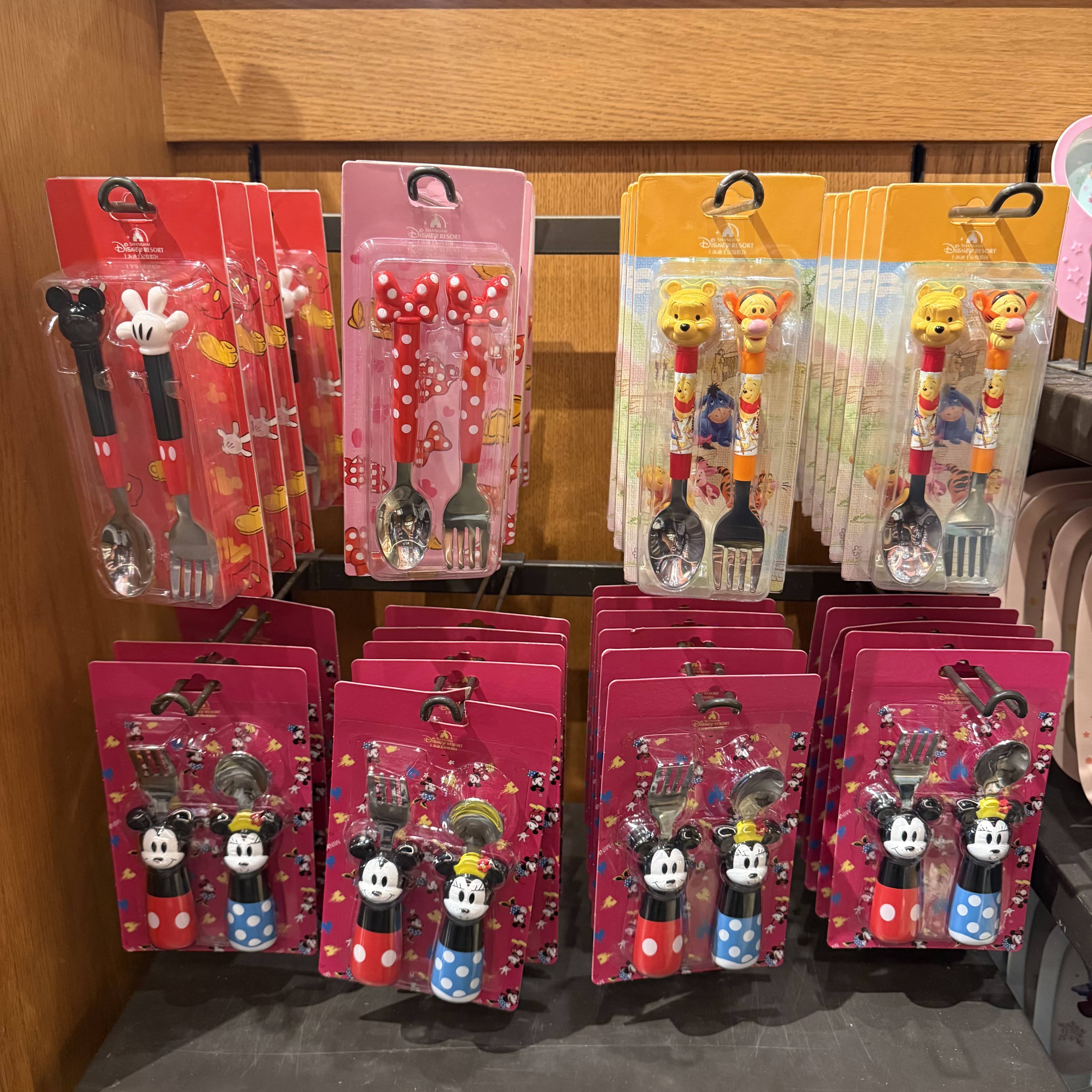 上海迪士尼乐园代购米奇叉勺米妮动漫水杯/居家/百货