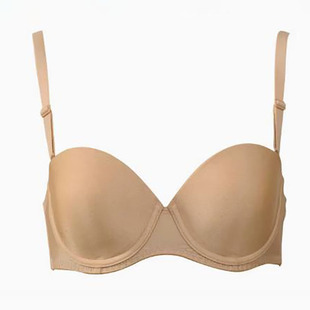 黛安芬半杯集中聚拢肩带可脱卸光面无痕新娘婚纱文胸18Y695 695