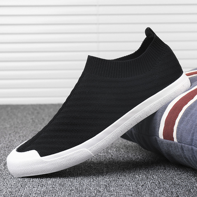 闪步袜子鞋男一脚蹬透气闪步网鞋