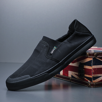 闪步网鞋透气休闲防臭袜子鞋踩跟