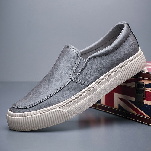 宝达厚底男休闲鞋子皮鞋防水软底