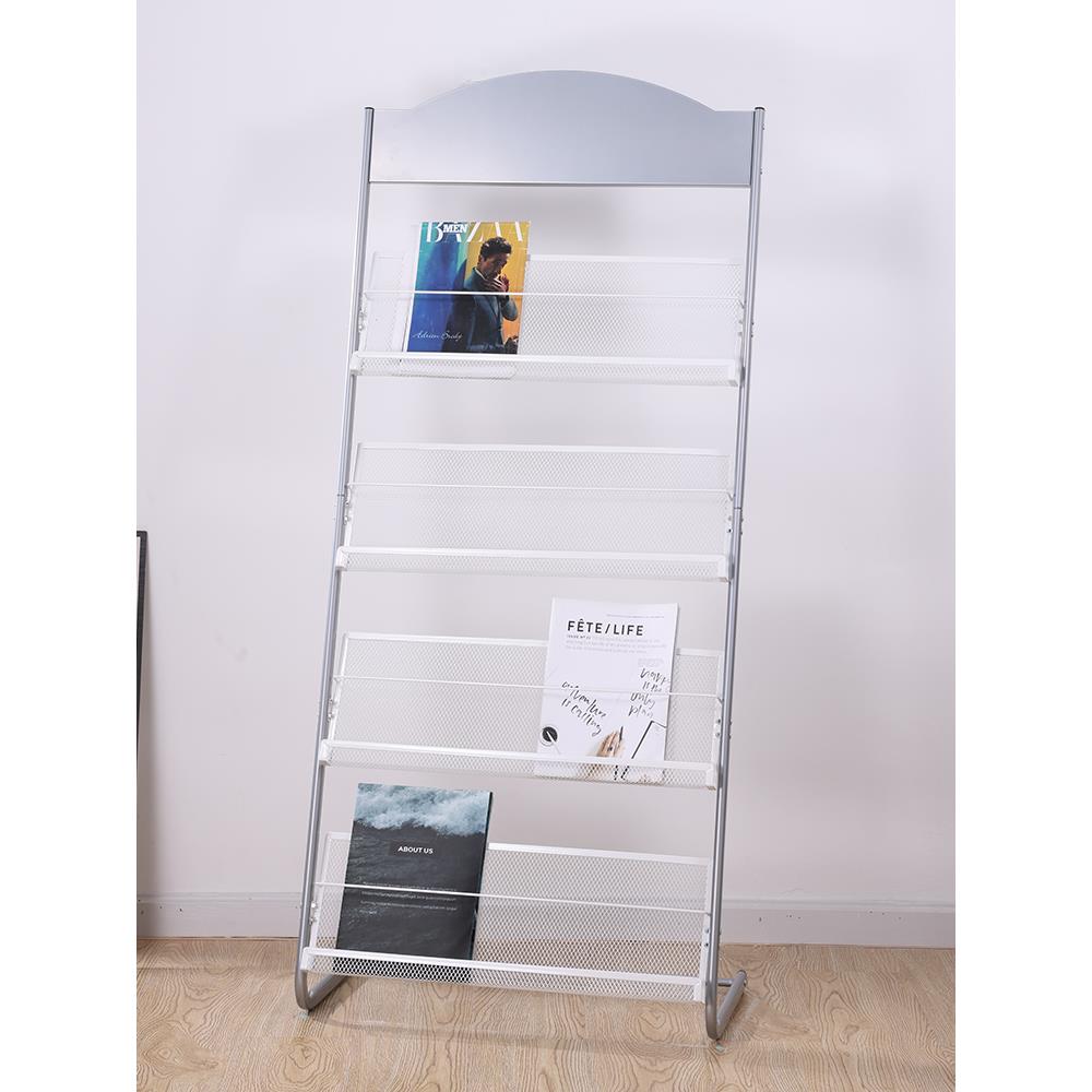 杂志架子书刊报置物架单页展架收纳落地报纸报刊架宣传资料展之满