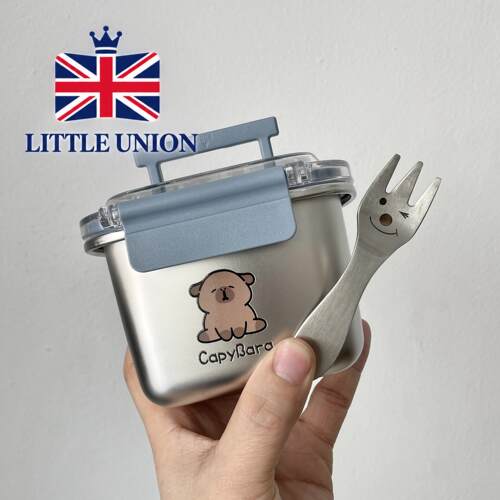 英国LITTLE UNION304不锈钢迷你饭盒水果便当盒学生上班带餐便携