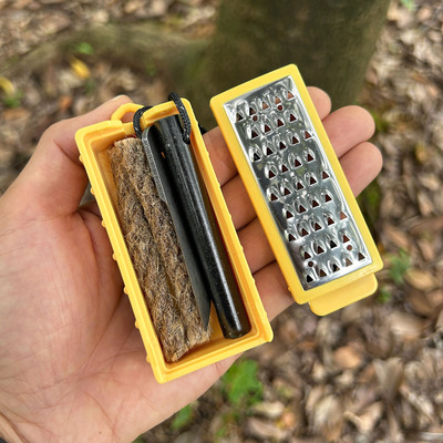 丛林技艺打火石生火盒