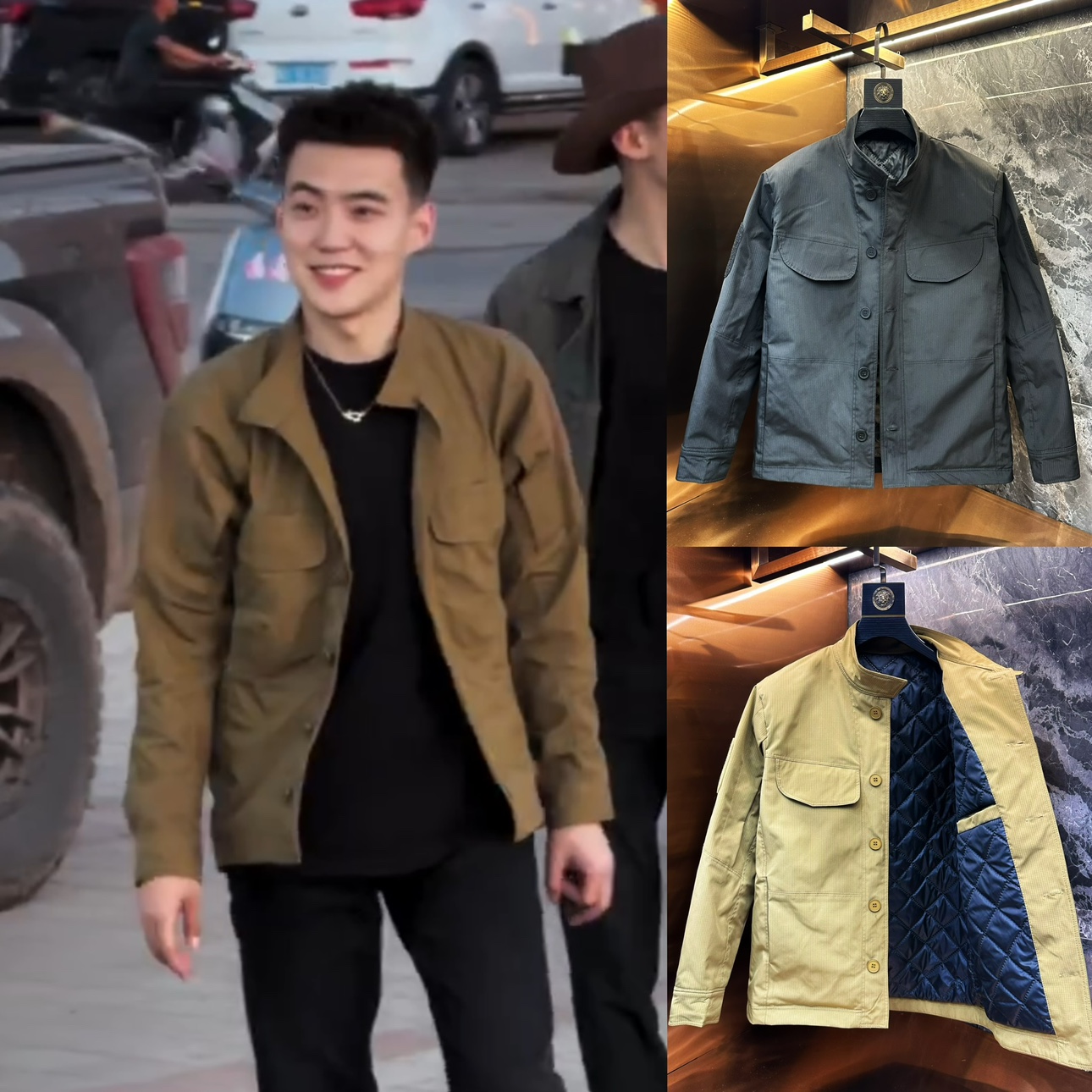 立领秋冬微宽松硬汉风