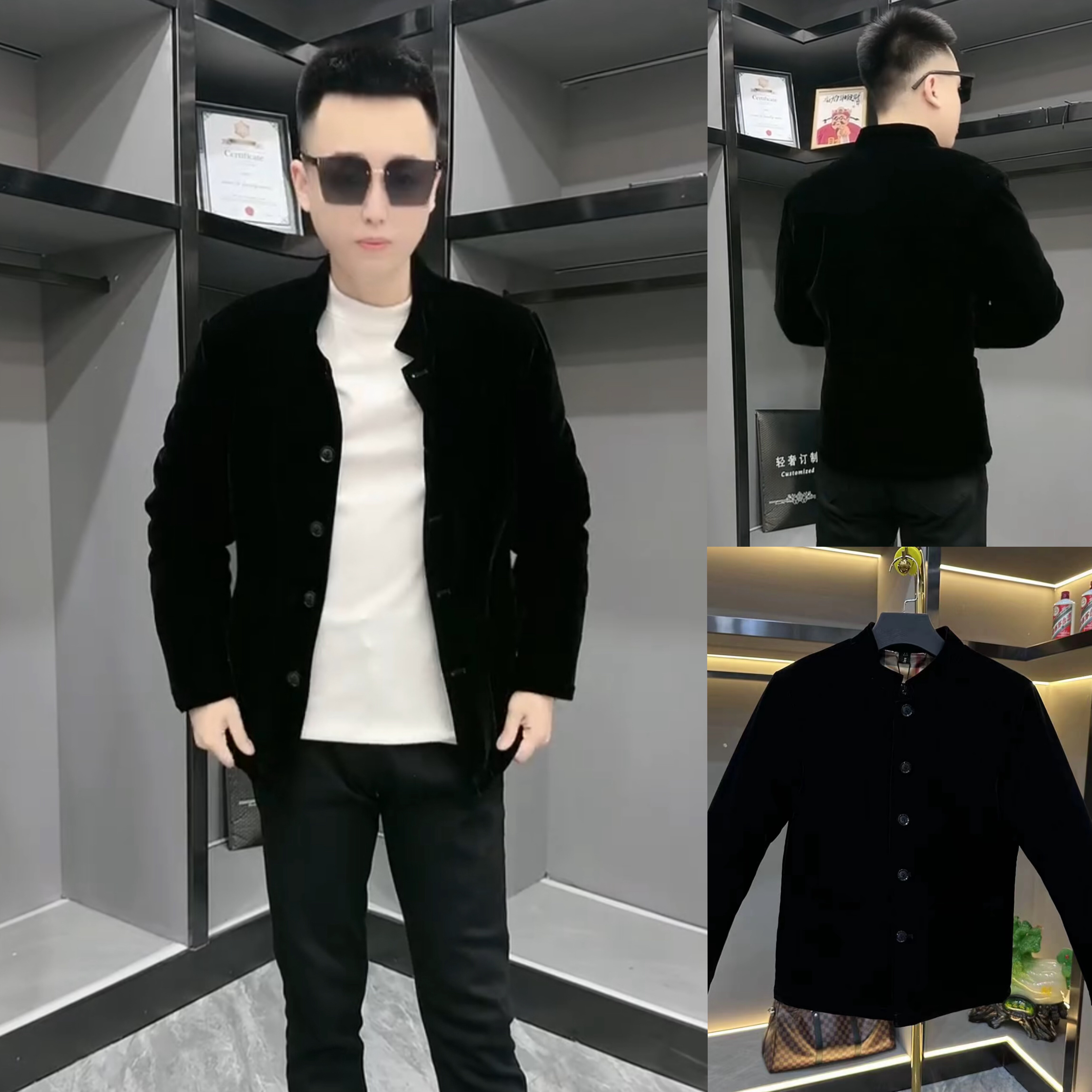 2025冬季新款加厚保暖棉衣男高级感欧货轻奢休闲百搭棉服痞帅外套