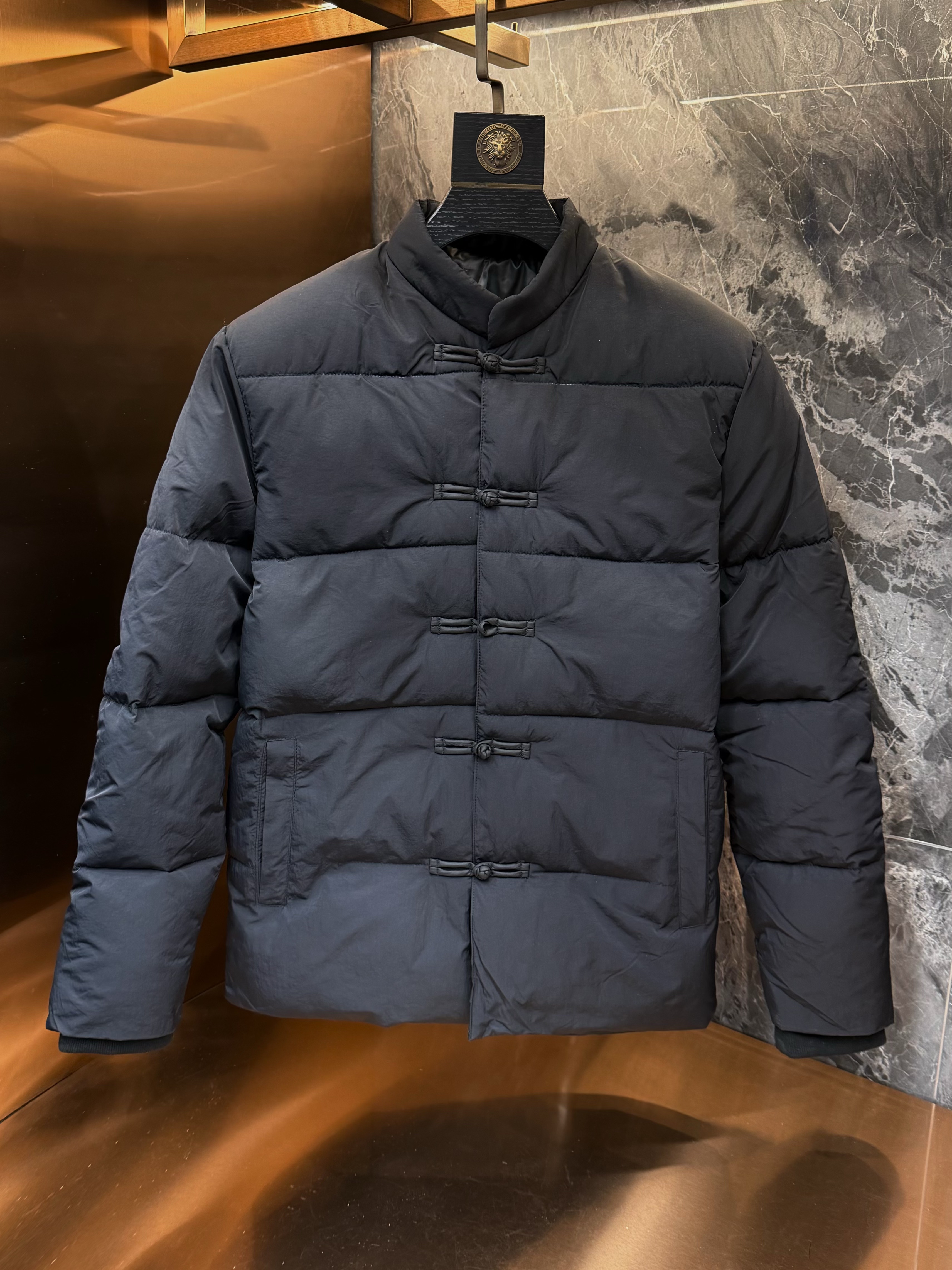 冬季新款男士新中式国风羽绒棉服高级感复古提花盘扣百搭保暖外套