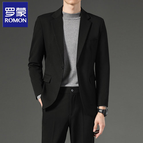 罗蒙商务正装休闲西服外套男