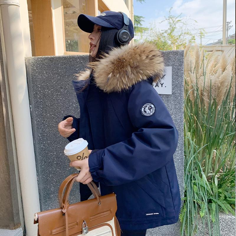 工装工装派克90白鸭绒羽绒服女