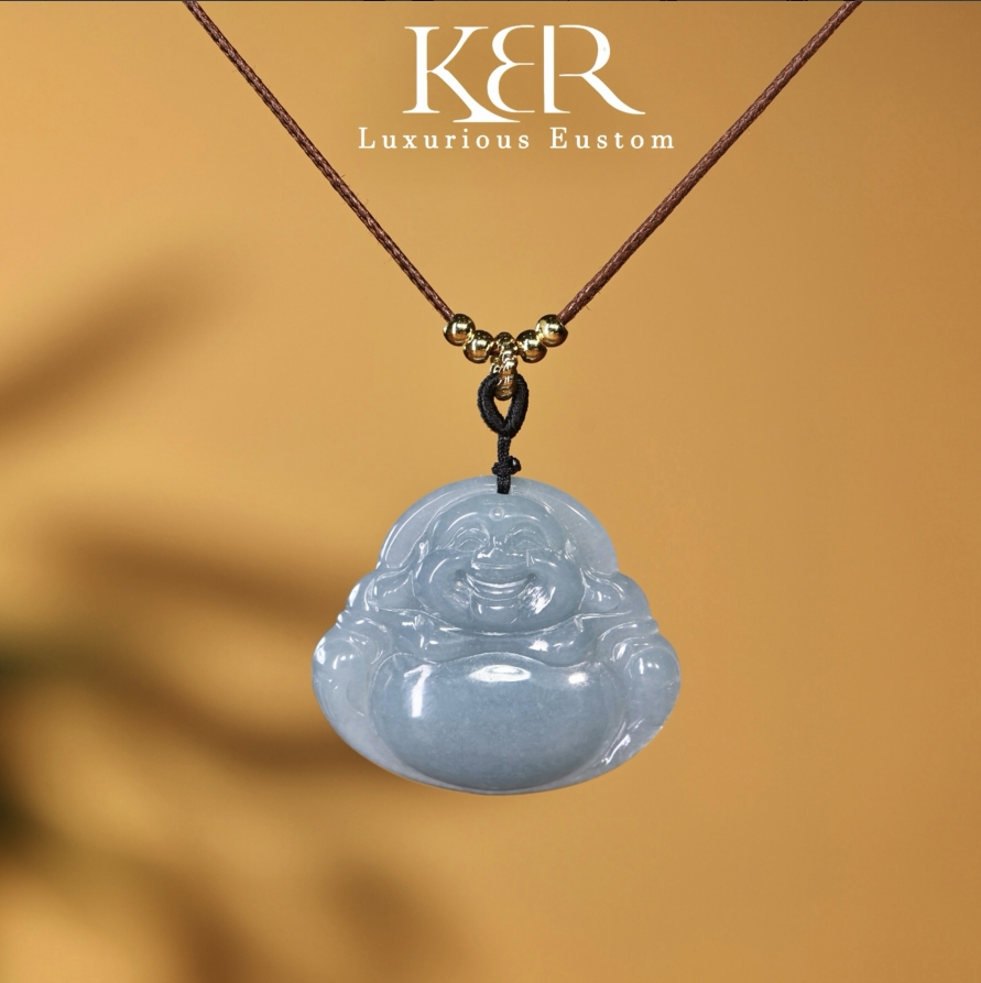 【颖有尽有】高定设计新款天然A货翡翠佛公吊坠百搭 KBR0715010