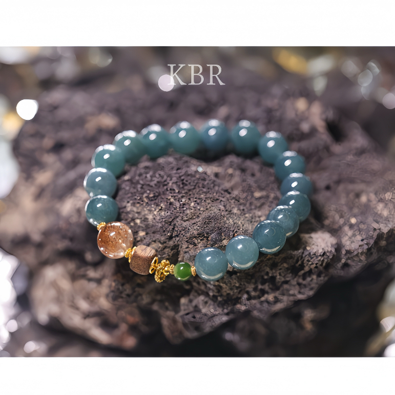 【悟空粉丝专享】原创天然A货翡翠手串手链简约气质款KBR50908001