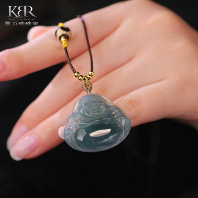 【颖有尽有】天然A货翡翠大佛公吊坠多样性发货 KBR1111003