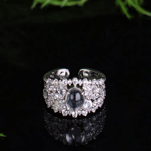 【颖有尽有】新款天然水沫子活口戒指戒圈女款KBR501031002