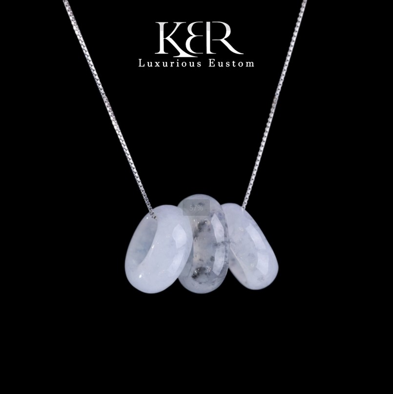 【颖有尽有】新款缅料天然A货翡翠路路通项链吊坠简约 KBR0802002