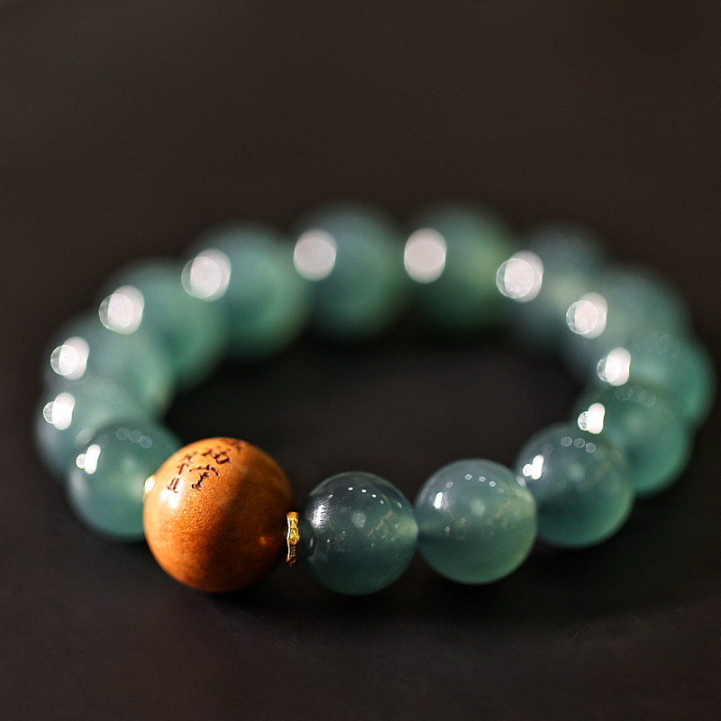 【颖有尽有】18K金天然A货冰种翡翠雷击木圆珠手串  KBR51113002,珠宝/钻石/翡翠,手链/手串,淘宝优惠券,粉丝福利购,淘宝优惠卷