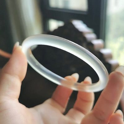 非金属珐琅手镯 一只白月光手镯镯子