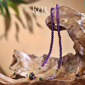 KBR0609003 高定设计天然A货翡翠水晶项链简约百搭款 颖有尽有