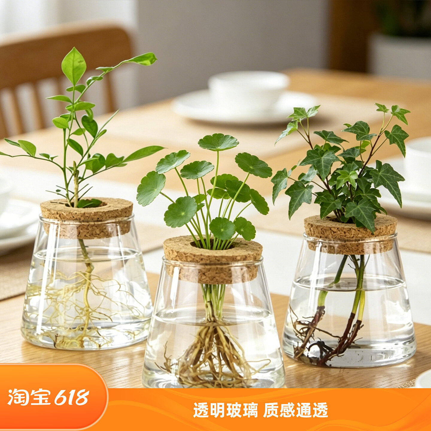 创意个性水培植物透明玻璃瓶桌面花瓶