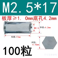 M2.5*17 Внешний диаметр 4,2 (100 капсул)