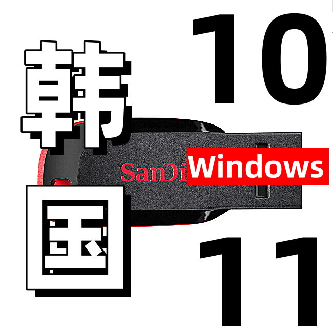 windows 10 win 11 韩文韩语 win11 win10 韩国 韩版 系统安装u盘