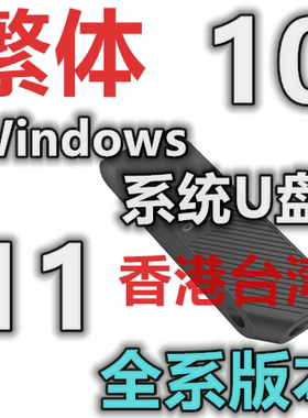 香港台湾 繁体 新版 旧版 windows 10 11 Excel Word 系统安装U盘