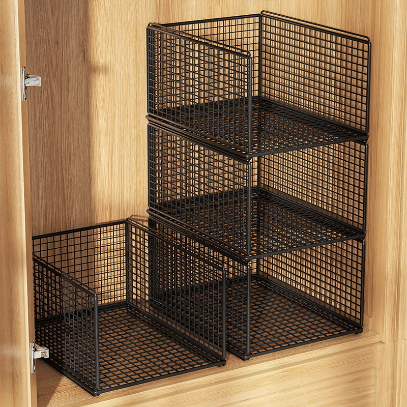 衣柜内收纳隔板分层架宿舍衣整体橱柜子隔层隔断分隔板伸缩置物架