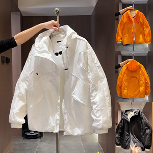 2026夏季新款时尚百搭休闲运动防晒夹克男士宽松情侣透气外套潮牌