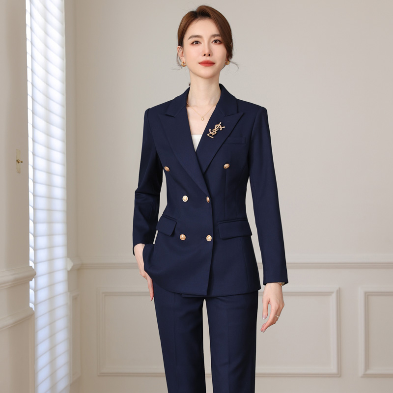 职业西装女2025年春秋新款女神范气质西服套装酒店销售经理工作服