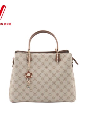 意尔康女包2025秋季新款高级感大容量印花斜挎托特包S6Y28562-130