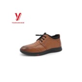 休闲系带2026加绒厚款 时尚 男鞋 意尔康5711AM594224皮鞋 软底新款