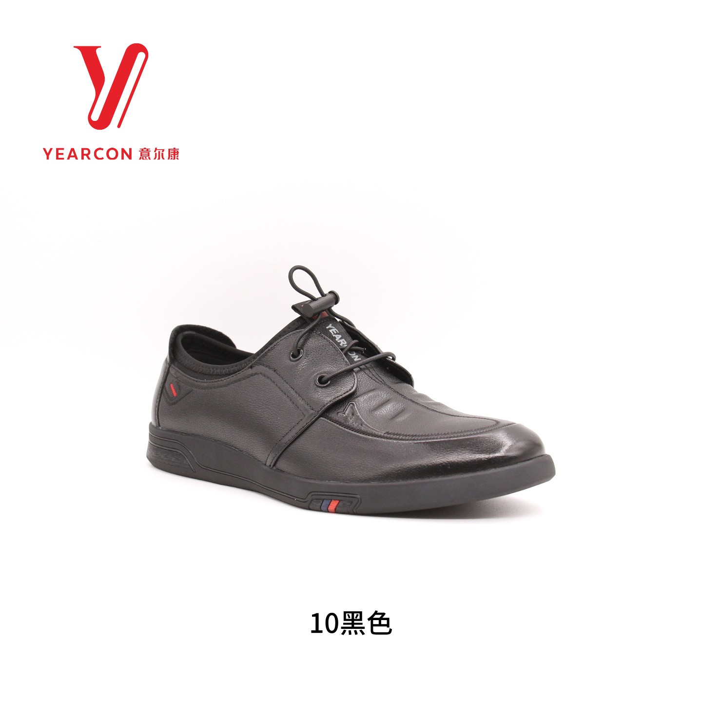 意尔康男鞋2026秋季新款真皮松紧带设计时尚休闲皮鞋6511AE62660A