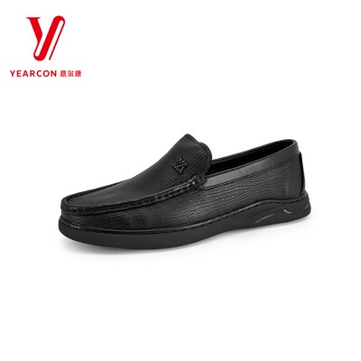 意尔康商务休闲男士豆豆鞋软底