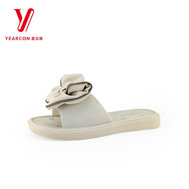 意尔康拖鞋平底时尚正品蝴蝶结