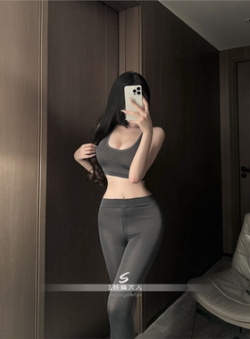 鲨鱼裤女外穿夏季薄款高腰收腹提臀新款黑色打底裤芭比瑜伽裤