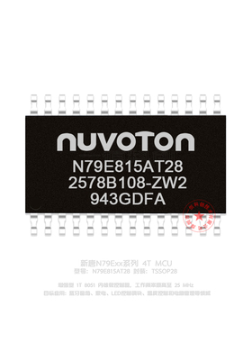 N79E815AT28 TSSOP28 新唐MCU 代理原装正品 量大价优 可送烧写器